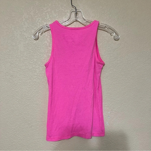 Justice girls sleeveless tanktop, bright pink, size 16, great for summer - Picture 2 of 8